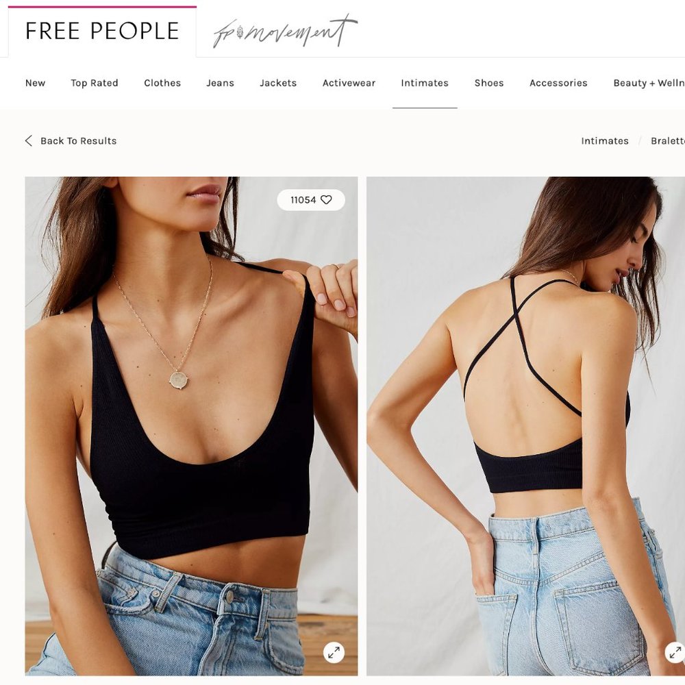 Free People (Intimately) Bralette - Black